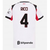 AC Milan Samuele Ricci #4 Vonkajší Ženy futbalový dres 2025-26 Krátky Rukáv